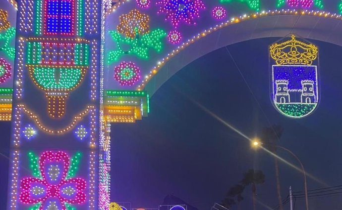 Alumbrado de la feria de La Línea.