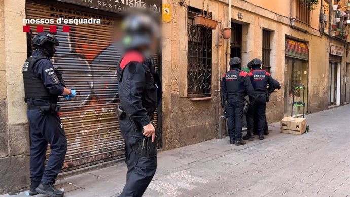 Imatge de l'operatiu policial