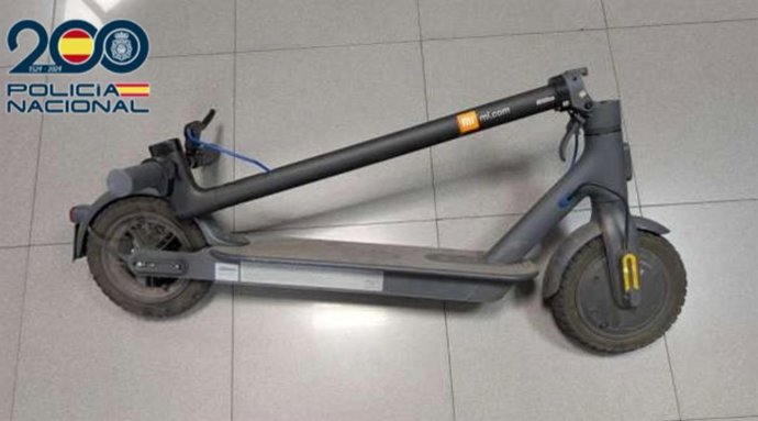 Imagen de uno de los patinetes robados en Valladolid