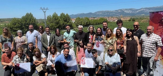 Varios de los particpantes en el Concurso de Vinos Fiesta de la Vendimia.