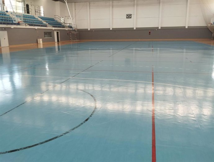 Pista del pabellón Angelita Alta en El Puerto.