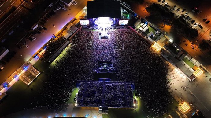 Imagen aérea del 'Córdoba Live'.