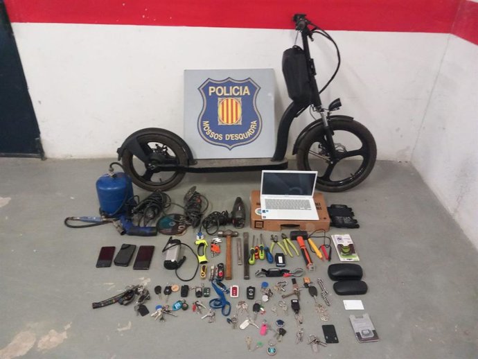 Material que els Mossos d'Esquadra han intervingut
