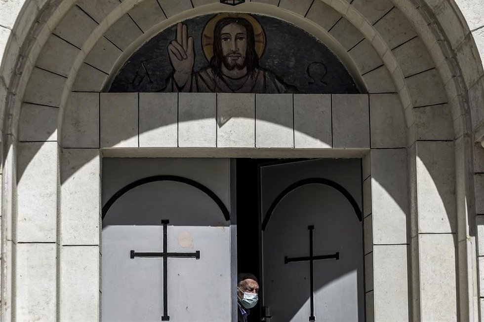 Archivo - La Iglesia de la Sagrada Familia en la Franja de Gaza