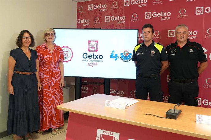 Presentación del dispositivo de seguridad de Getxo en fiestas
