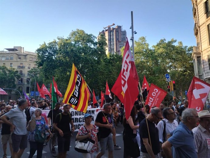 Momento de la manifestación