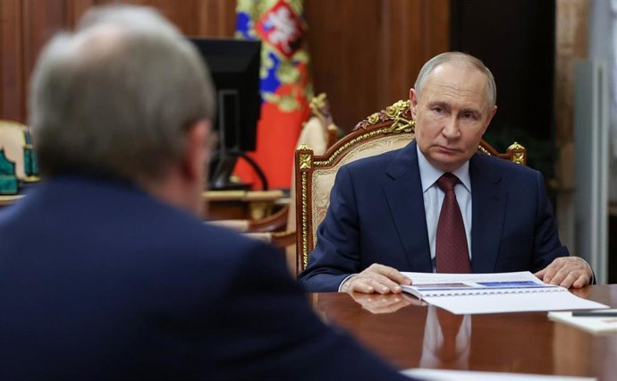 El presidente ruso, Vladimir Putin, en un encuentro en Moscú.