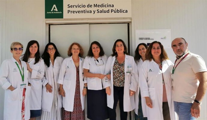 Profesionales del servicio de Medicina Preventiva implicados en este tema con la jefa del servicio a la izquierda, la doctora Encarnación Román