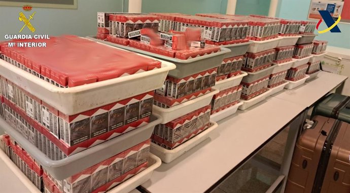 Cajetillas de tabaco incautadas