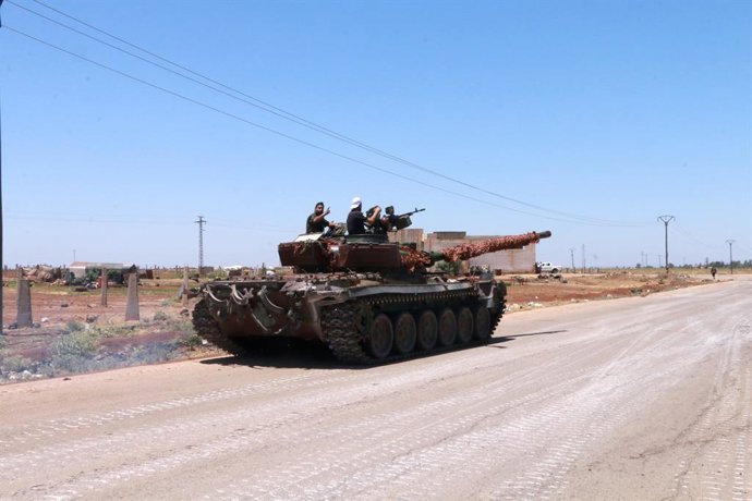 Despliege de las fuerzas de seguridad de Siria en la provincia de Sueida