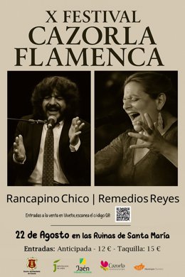 Cartel del X Festival Cazorla Flamenca