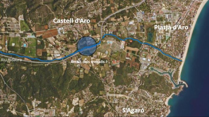 Mejoras en el río Ridaura a su paso por Castell d'Aro, Platja d'Aro y S'Agaró (Girona)