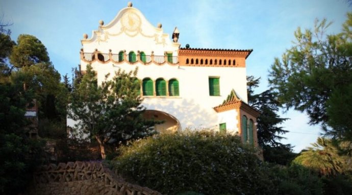 Casa Trias en el Park Güell de Barcelona