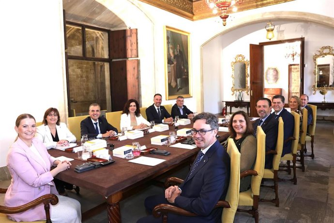 Imagen del Consell de Govern de Baleares reunido este 18 de julio de 2025, en Palma