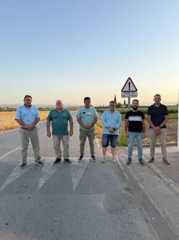 Alcaldes y representantes municipales afectados por la conexión de Íllora, Pinos Puente y Valderrubio con la A-92
