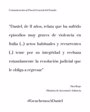 La ministra Rego recibe una carta 
