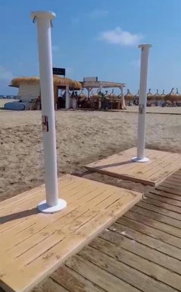 Alboraya instala duchas en La Patacona