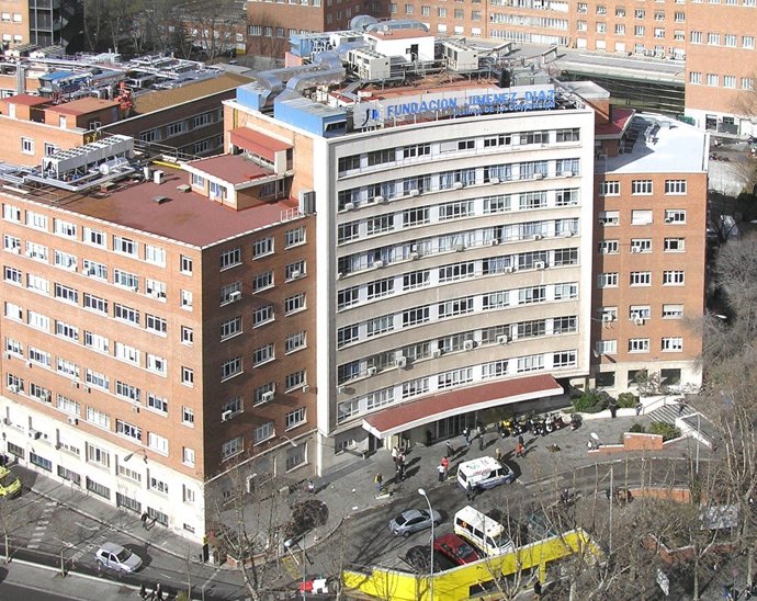Fachada del Hospital Universtario Fundación Jiménez Díaz.