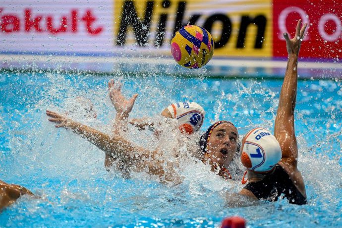 Archivo - Partido de la selección española femenina de waterpolo en el Mundial de Fukuoka 2023