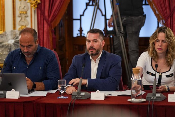 Andrés Clavijo en una imagen de archivo durante un Pleno.