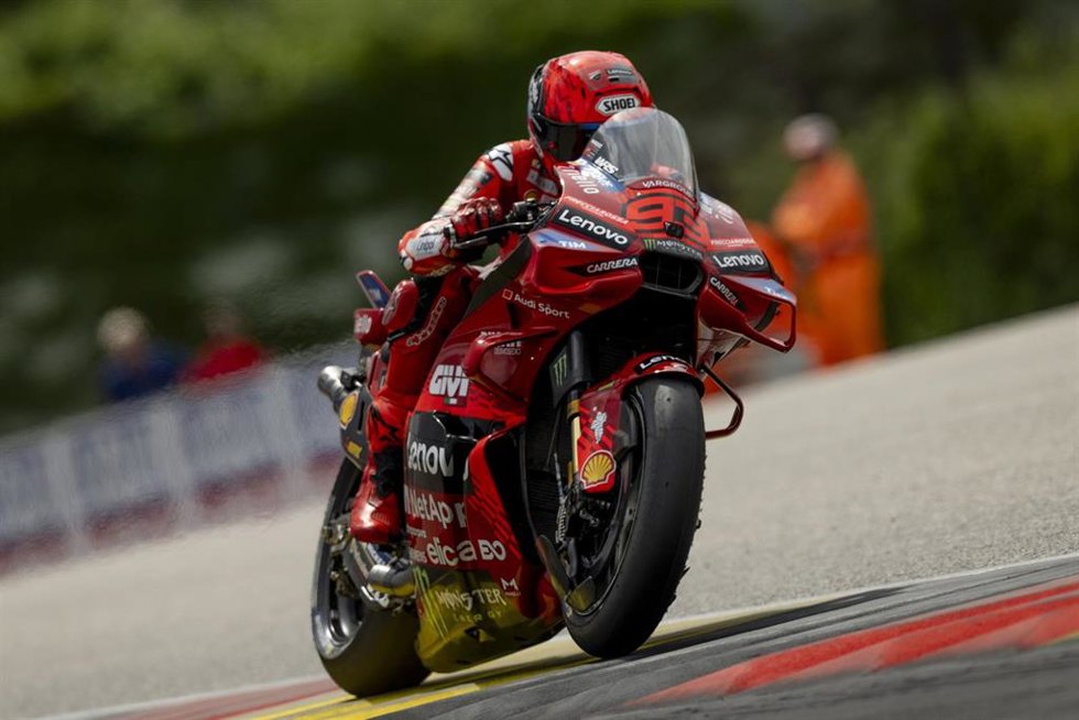 El piloto español Marc Márquez (Ducati), en el GP de Alemania 2025.