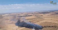 Reabre al tráfico la carretera N-430 cortada por el incendio de Alcolea de Calatrava