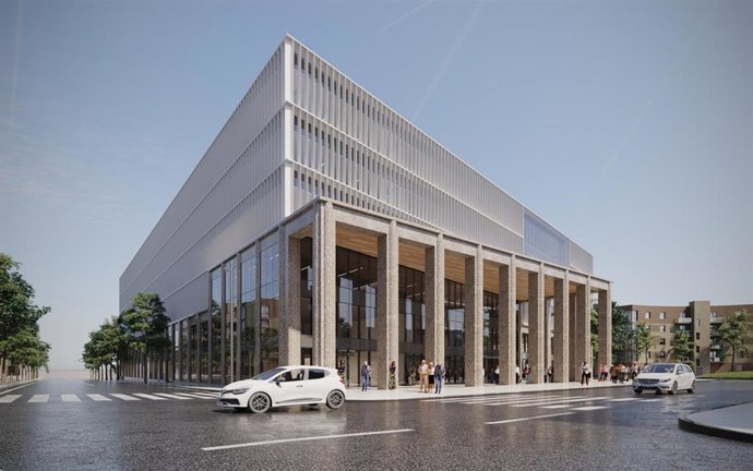 Simulación de cómo será el futuro Fòrum de la Justícia en Tarragona