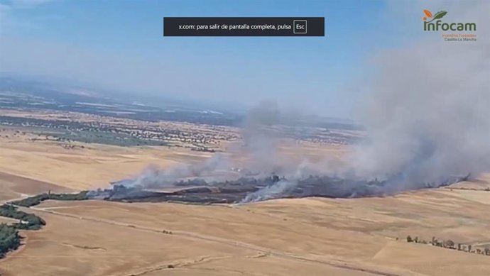Incendio forestal de Maqueda.