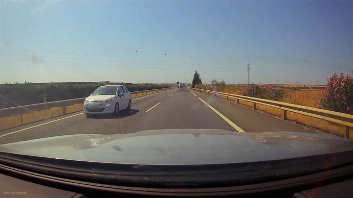 Imagen de la conducción en sentido contrario