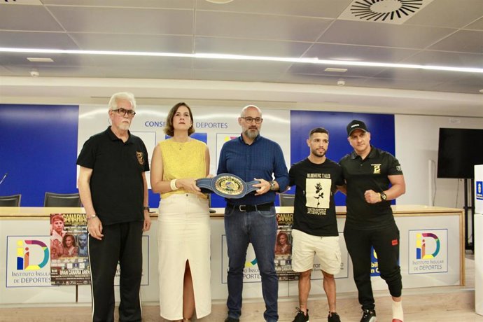 Presentación de la velada de boxeo 'Canarias, cuna de campeones' en Las Palmas de Gran Canaria