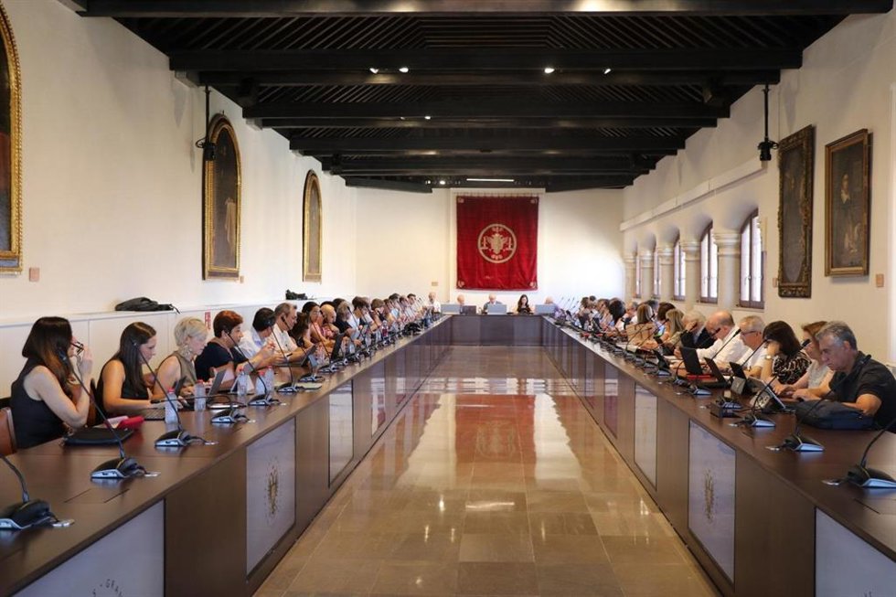 Consejo de Gobierno de la UGR, en una imagen reciente