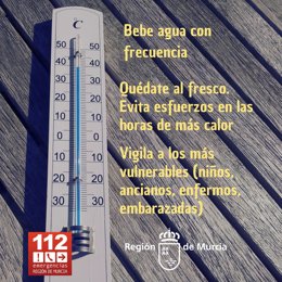 Recomendaciones del 1-1-2 ante las altas temperaturas