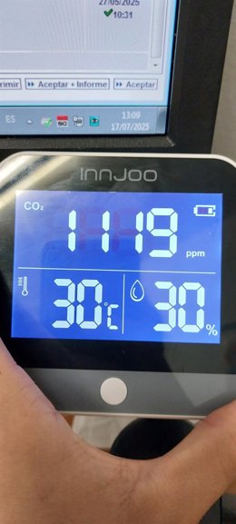 Temperaturas en el hospital de Cuenca.