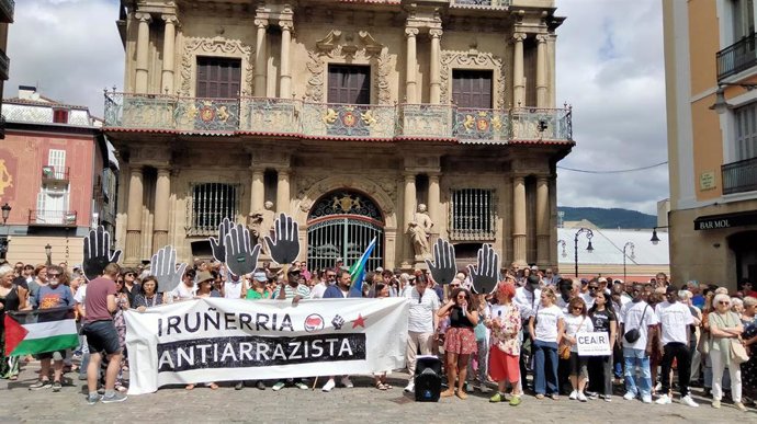 Concentración en Pamplona.