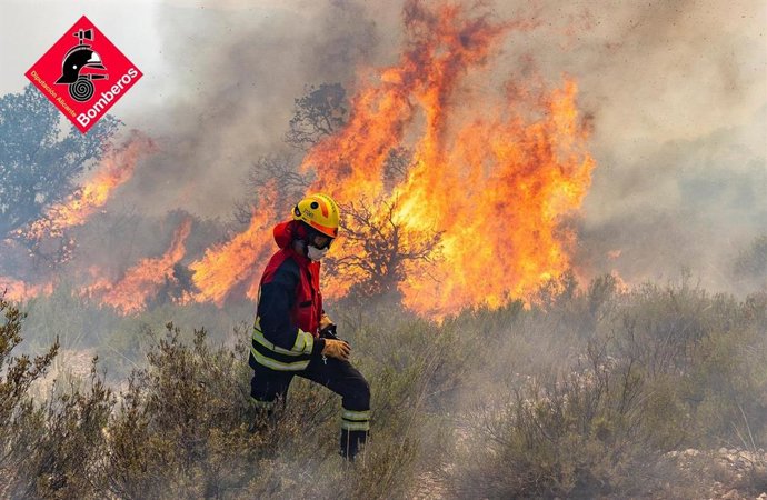 Incendi forestal d'Ibi (Alacant)