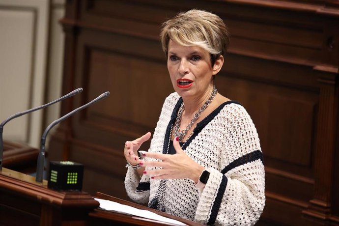 Archivo - La diputada socialista Elena Máñez