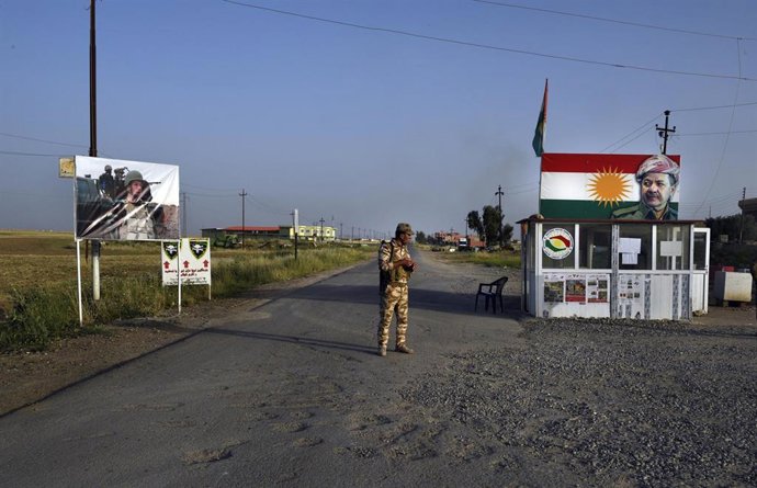 Archivo - Policía en el Kurdistán iraquí (archivo)