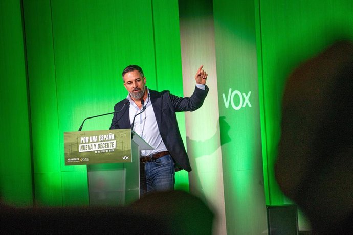 El líder de Vox, Santiago Abascal