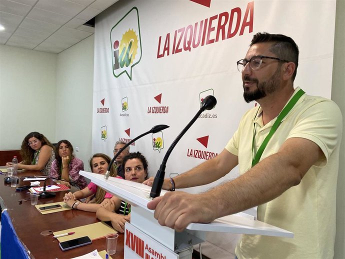 El coordinador provincial de IU Cádiz, Jorge Rodríguez
