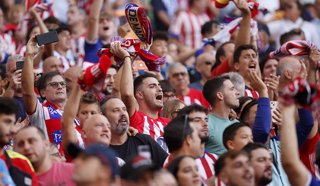 Archivo - Afición Atlético de Madrid