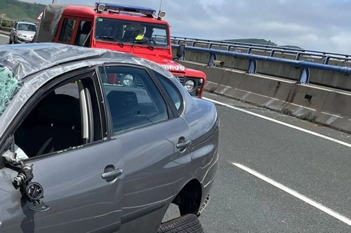 Accidente en la A-67 a la altura de Santiurde de Reinosa