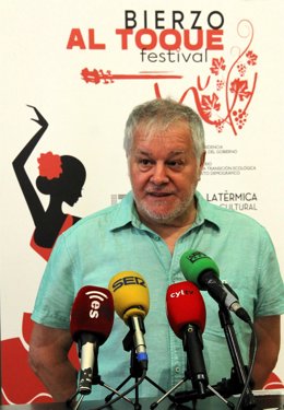 El coordinador de 'Bierzo al toque', Miguel Morán, en la presentación del festival.