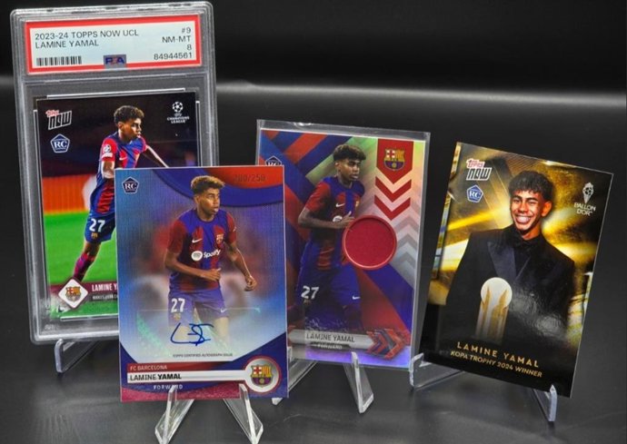 Cromos de Lamine Yamal en venta en todocoleccion con el FC Barcelona.