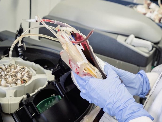 Trasfusión de sangre.