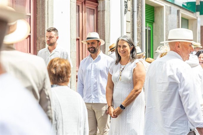 El presidente del PP, Álvaro Queipo, en Boal.