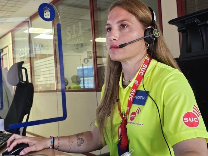 Sala del Centro Coordinador de Emergencias del 112 Canarias