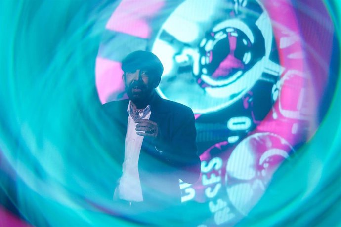 Archivo - O cantante Juan Luís Guerra, durante a súa actuación no Wizink Center, a 9 de xullo de 2024, en Madrid (España).