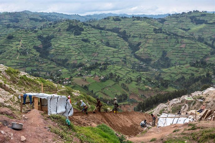 Archivo - Zona minera en el este de República Democrática de Congo (archivo)