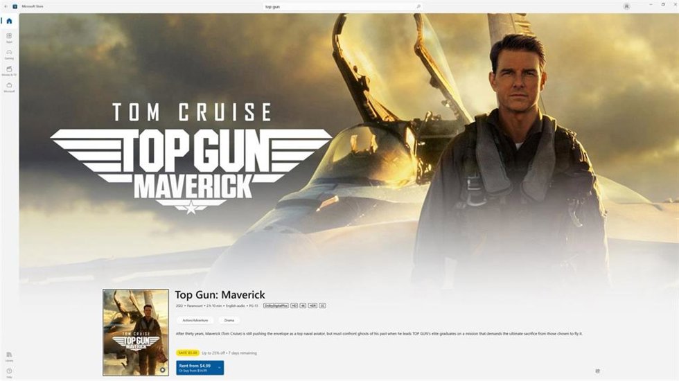 Tienda de Películas y TV de Microsoft.