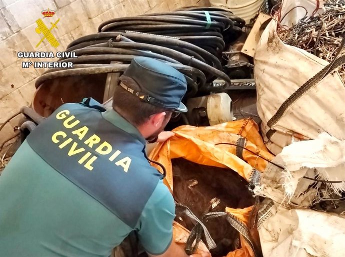 Desmantelado un grupo criminal que robó 53.000 metros de cableado de cobre en Cantabria y Asturias